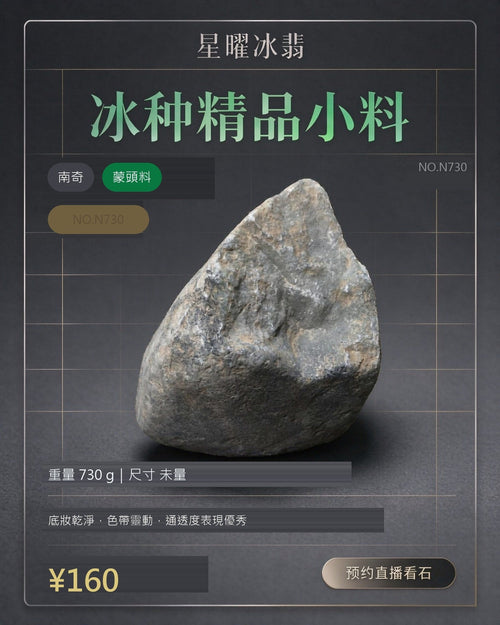 NO.N730 南奇 蒙頭料 天然翡翠原石