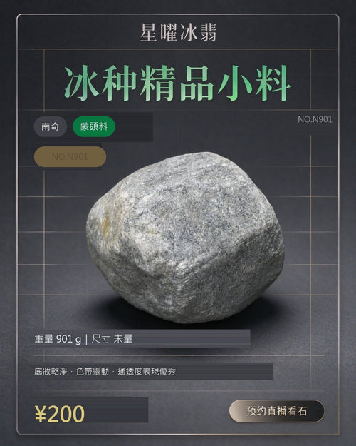 NO.N901 南奇 蒙頭料 天然翡翠原石