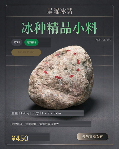 NO.GM1190 木那 蒙頭料 天然翡翠原石