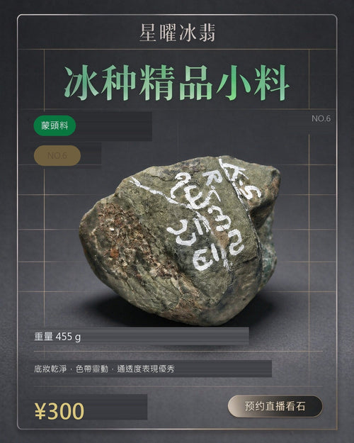 NO.6 蒙頭料 天然翡翠原石
